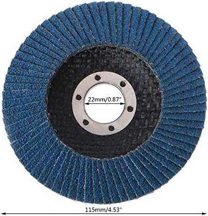 Xucus 10 парчиња професионални дискови за размавта 115мм 4,5 инчи дискови за пескарење 40 лопати за мелење тркала за алатка за напојување