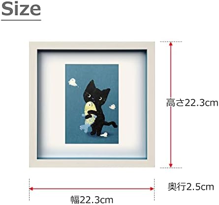 美工社 Mikosha ZnO-62151 386560 NAO Square Frame Cat Art Panel