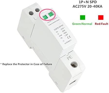 MOMTC GSP9 AC SPD 20KA ~ 40KA 275V House Surge Protector уред со низок напон на уредот 1P+N 18MM 3P+N 36MM 1PCS