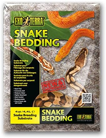 Постелнината на змијата Егсо Тера, подлогата на рептил терариум идеално за одгледување змија, 4 квартови