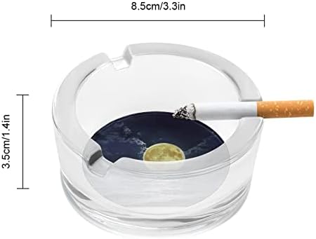 Полна месечина и морско стакло пепелници за цигари ветроупорен ѓубре може да печати фенси фиоки за пепел за домашна канцеларија во хотел