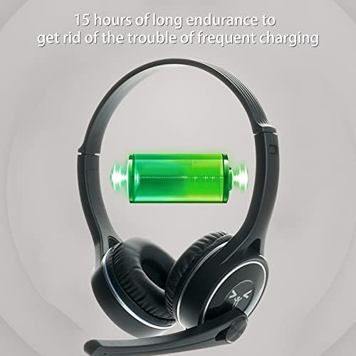 Qonioi Безжични Слушалки Bluetooth 5.1 Слушалки, Сите-Rar Тешки Бас Приклучок Картичка, 8-Сегмент Повлекува Приклучок Кабел Со Механички