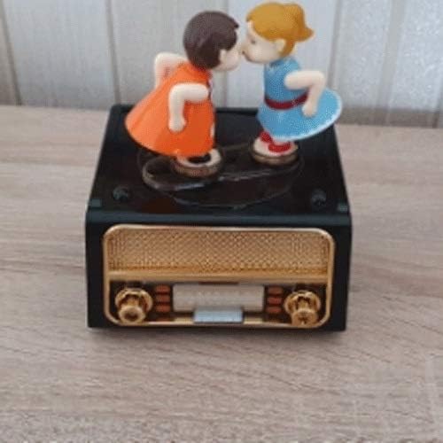 Wpyyi Бакнеж за двојки музички кутии звук машина игра накит кутија девојка рачно искривен музички механизам