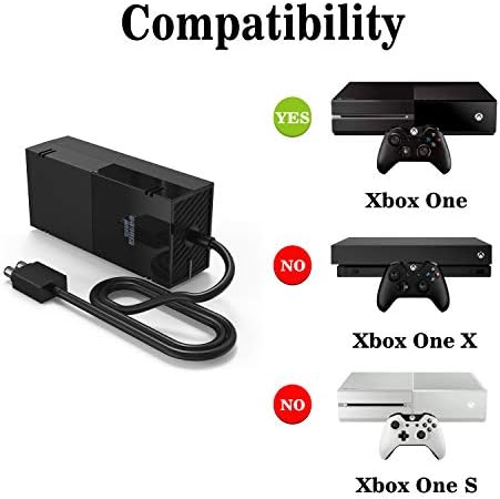 Енергетска тула компатибилна со Xbox One Trick Brick For Xbox One, KSW Kingdo напојување за Microsoft Xbox One [единствена најновата тивка верзија]