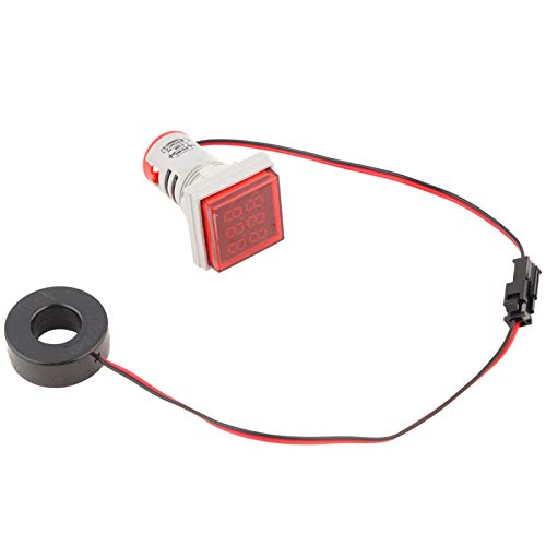 AC напон на напон LED дигитален волумен на амперит Ампс дисплеј AC напонски мерач Индикатор за мерач 22мм 0100A Индикатор за сигнал
