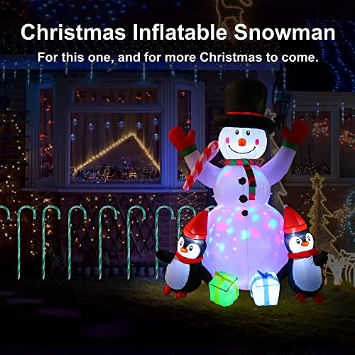 6ft надувување Дедо Мраз и Снежен човек Декорација