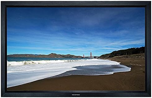 Екран за проекција на фиксна рамка Monoprice - HD сива ткаенина