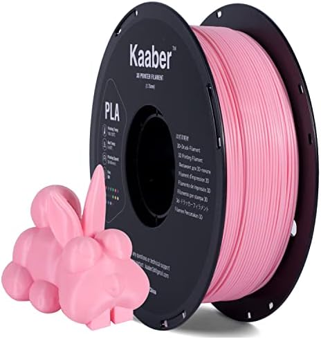 Филамент за печатач на 3D Kaaber, филамент од 1,75 mm PLA, димензионална точност +/- 0,03 mm, 3D материјал за печатење 1Kg/ spool за