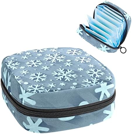 Период торба, санитарна торба за складирање на салфетки, торбичка за периоди, торба за шминка за патувања, сина снегулка беспрекорна