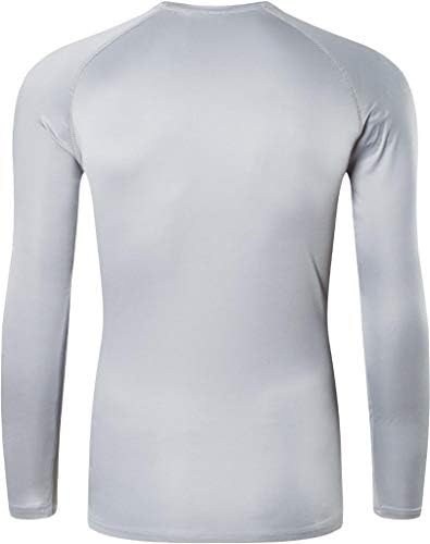 Jeansian Man's UPF 50+ Заштита на сонцето кошули со долги ракави суви вклопени маици SPF маици со спортски риболов пешачење за трчање LA245