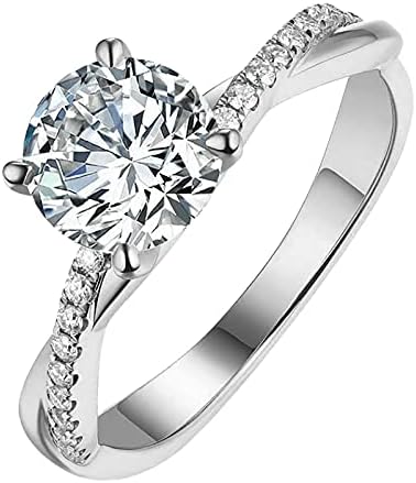 Ветуваат прстени за ангажман за нејзините дијамантски прстени за женски роденденски подарок злато сребрен накит за мајка сопруга девојка