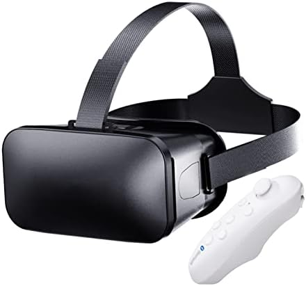 EKDJKK VR Слушалки Компатибилен Со Андроид Телефони, 3d Виртуелна Реалност Очила СО Далечински Управувач, Прилагодливи VR Очила за VR Игри