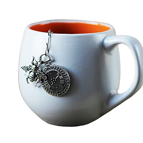 Инфузер за чај топка за лабав чај од лисја, цедилка за чај за еднократно користење за чај од билки, додаток за чај од пчела шарм