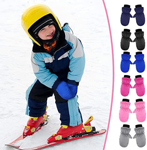 Полг деца задебелуваат снежни белезници момчиња девојчиња водоотпорни скијачки зимски топли нараквици за дете бебе ладно време