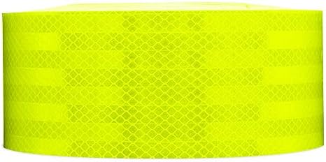 Безбеден начин влечење 2 x 12 'ролна 3М флуоресцентно жолто зелена рефлексивна опасност Предупредување за безбедност на возилото