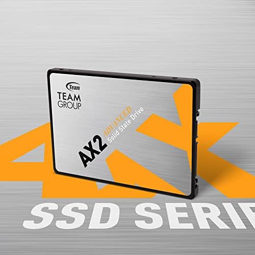 TEAMGROUP AX2 1TB 3D NAND TLC 2.5 Инчен Sata III Внатрешен Диск СО Цврста Состојба SSD Компатибилен Со Лаптоп &засилувач; Десктоп КОМПЈУТЕР