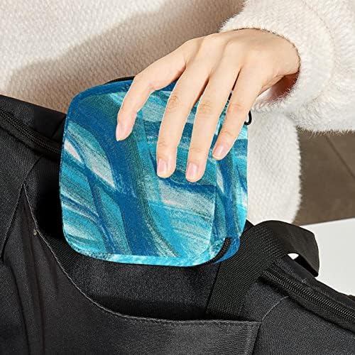 Орјуекан санитарна торба за складирање на салфетка, торба за преносни периоди за жени девојки менструална чаша торбичка, апстрактна