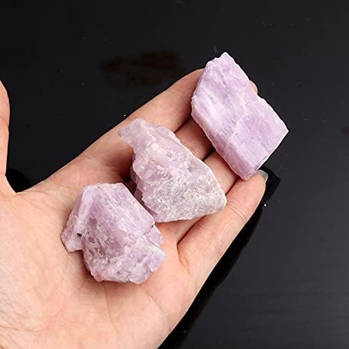 Laaalid xn216 1pc природна сурова пурпурна кристална кристал, паднат камен, груб СПОДУМЕНЕ Стоунс, рок кварц минерали примерок заздравување на