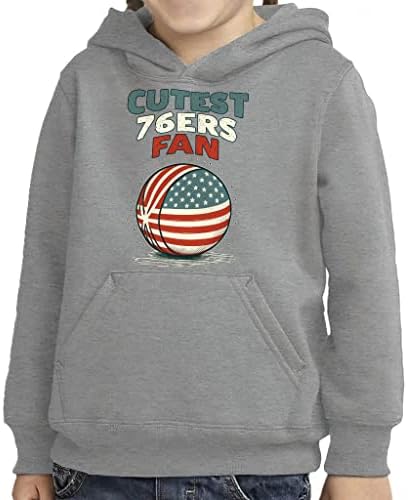 76ers навивачи дете пуловер Худи - Американско знаме сунѓерско руно худи - патриотска худи за деца