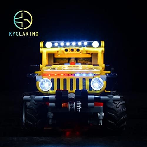 LED Осветлување СЕТ DIY Играчки за 42122 Техника Џип Wrangler Стандардна Верзија