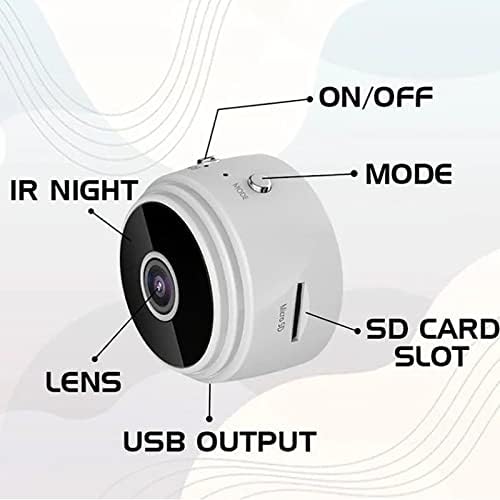 Зона Флекс камера, Lerro Mini безжична камера, зона Flex Mini безжична камера, Mini 1080p HD безжична магнетна безбедносна камера, откривање