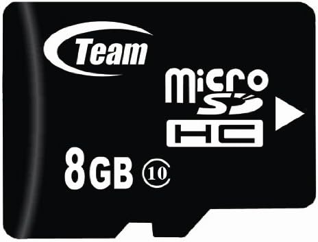 8gb Класа 10 Microsdhc Тим Со Голема Брзина 20mb / Сек Мемориска Картичка. Пламена Брза Картичка За Моторола XT301 XT720 MOTOROI XT806. Вклучен