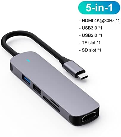 SDFGH USB 3.1 Hub Тип-C До HDMI Адаптер 4K USB 3.0 2.0 Hub Tf Sd Читач Слот PD За ТИП C USB Сплитер
