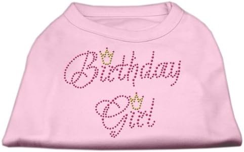 Роденденска девојка Rhinestone кошула светло розова xl