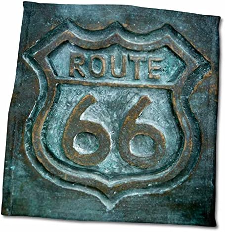 3drose Данита Делимонт - Пат 66 - ietолиет, Илиноис, САД. Пат 66 знак. - крпи