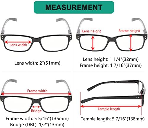 Очила Заштедете 10% На Комплет 5 Пакети Пролетни Шарки Очила За Читање За Мажи и 5 Пакети Класични Читатели +2.50