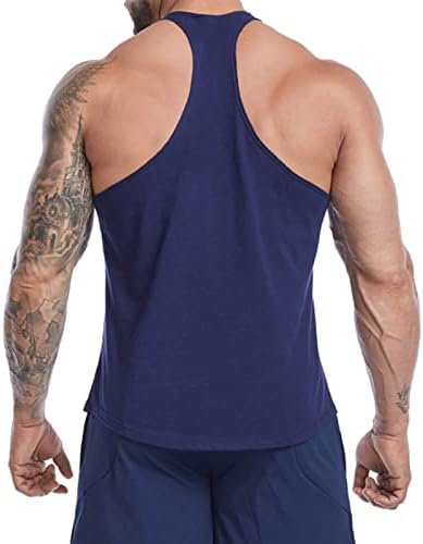 Менс цврст резервоар со брзите суви кошула без ракави бодибилдинг атлетски тенок вклопување врвот