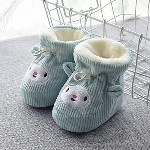 Детска детска подот чизми чевли памучни чевли плус кадифе дебели топли меки стапала слатки чевли деца чевли