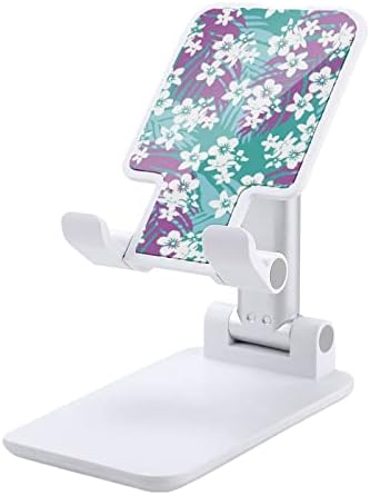 Прекрасен цветен букет мобилен телефон стол за преклоплив прилагодлив држач за мобилен телефон Десктоп Док, компатибилен со таблети