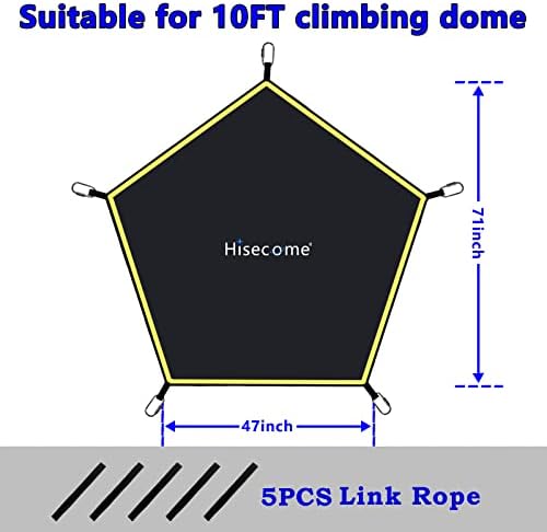 Hisecome алпинист купола hammock ， додаток за искачување купола ， погоден за искачување на куполи од 10 * 5ft ， алпинист од