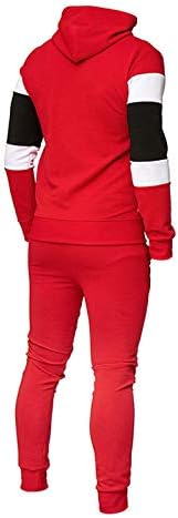 Tracksuit Mens Mens Big и Thall Man Tracksuit со долги ракави, спортови за панталони, панталони, костуми за мажи за мажи поставени