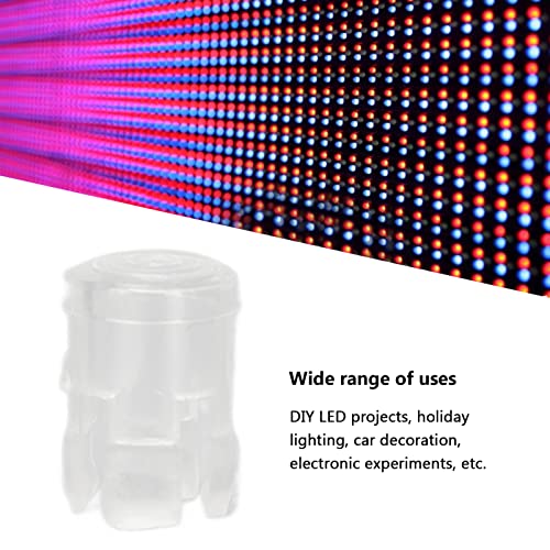 Транспарентна сенка на LED диодата, капакот на диодата што емитува светлина од 100 парчиња Заменска замена за украсување на автомобили за