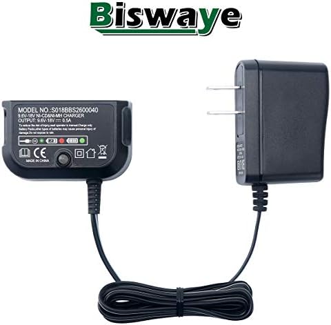 Biswaye 9.6 V-18v Мулти Волти Батерија Полнач Компатибилен Со Црна &засилувач; Декер Батерија, 2-Пакет 3.8 АХ 18v Батерија Компатибилен