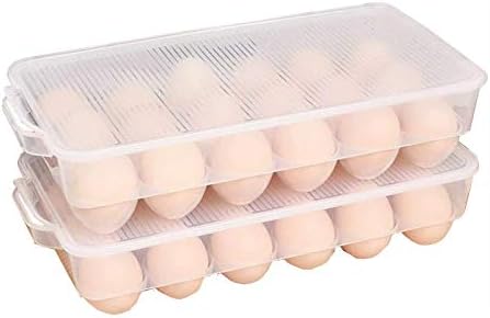 Канти за складирање на замрзнувач Држач За 18 Јајца Држи За Јајца Фрижидер До Кутија За Складирање Со Рачка Јајца Складирање Храна Високи Контејнери