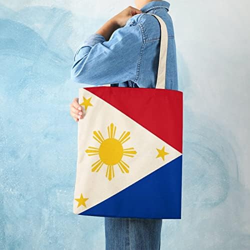 Филипини знаме за еднократно големо платно торбички торби за рамо на чанти за намирници за намирници за секојдневно