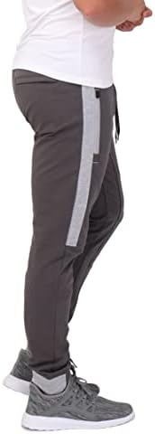 SCR Sportswear 33/36 INSEAM MANGEN STRIPED JOGGER PANTANS CUNFED SUMPANTS Обука за тренинзи Панталони Тенок висок долг