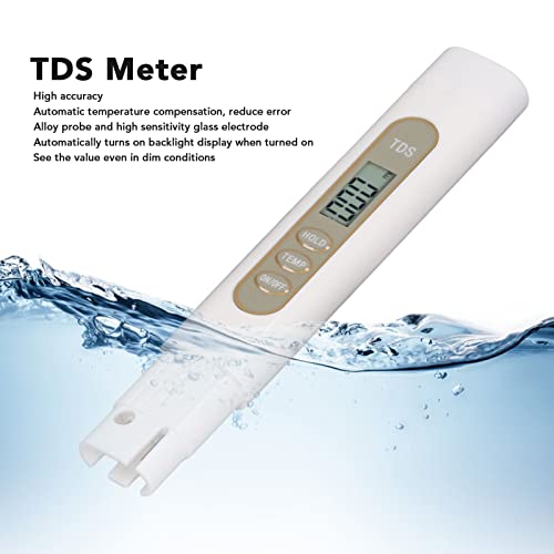 Тестер за вода, Автоматска компензација на температурата 0 ~ 99990pm Целзиусови фаренхајт степени Прекинувач со голема точност