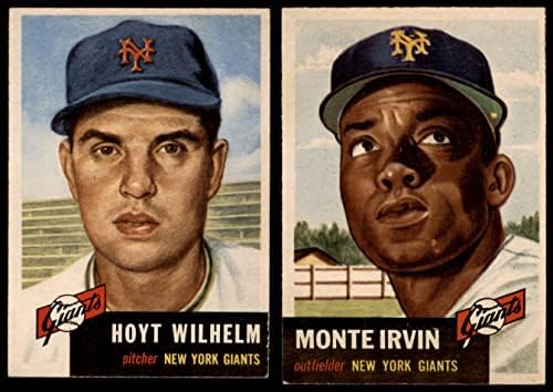 1953 Тимот на Топс Newујорк гигант го постави giants giants ex/mt+ гиганти