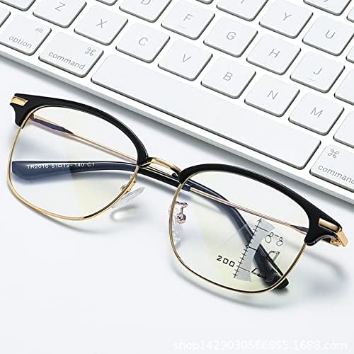 Прогресивни Мултифокусни Очила За Читање Компјутери Сина Светлина Што Ги Блокира Читателите На Пролетните Шарки Очила За Мажи И Жени