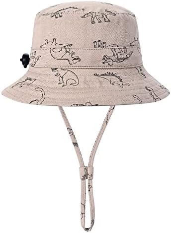 Бебе момче Сонце капа на деца Деца прилагодливи летни капи памук за плажа за патувања против Анти-УВ на отворено