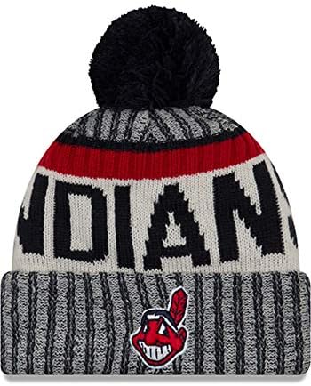 Нова ера автентична Кливленд Индијанци MLB NE17 плетена манжетна капа Wahoo Logo Sport плетена капа