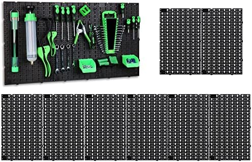 Swanleake 8pcs црни пластични панели за штипки, 152 широка алатка за гаража