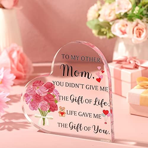 Бонус мама подароци мама, маќеа маќеа маќеата за чекори подароци кристално стакло мама во закон подарок за жени смешно чисто чување за роденденска