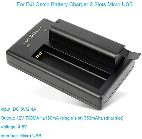 Двојна полнач за батерии за DJI OSMO, OSMO +, OSMO Pro/Raw