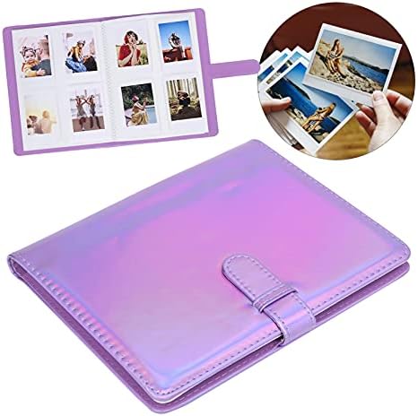 Zorilo Scrapbook, албум за фотографии со фото албум DIY, фото албум, 128 џебови 4x6 паричник албум со фото -книга, кожен рамка,