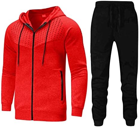 Машка есен и зимска врвна панталона поставени спортови и рекреација од џемпер од пол -точка и панталони одговараат на машки летни костуми